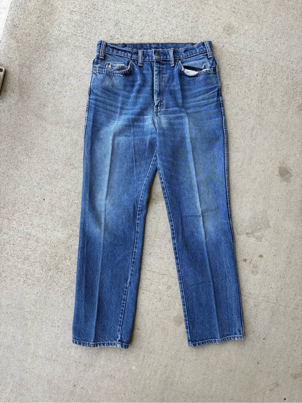 Vintage 80s GWG Jeans Made in Canada Straight Leg Denim 32x31 Workwear